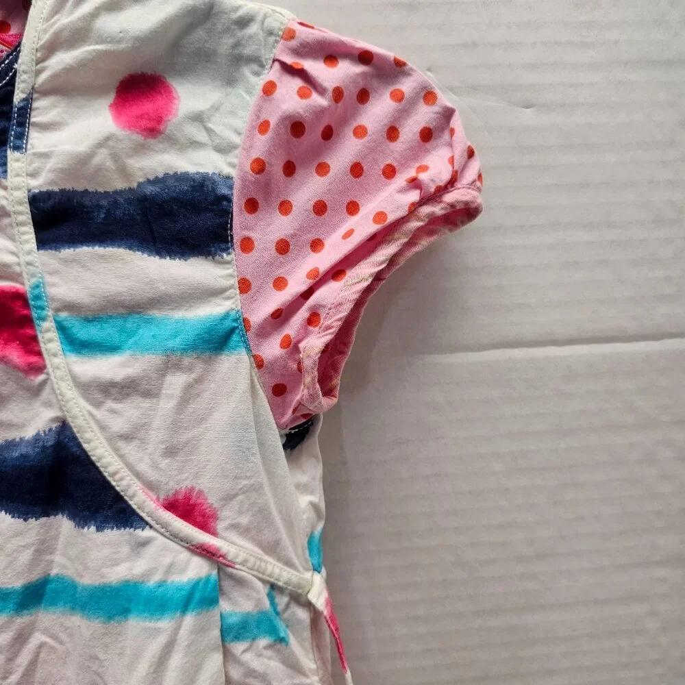 Summer SS Oilily Girls Whimsical 128 7 8 Dress Pink Polka Dot Netherland Dutch - Picture 6 of 12